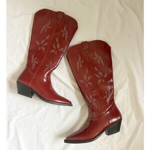 red cowboy boots
